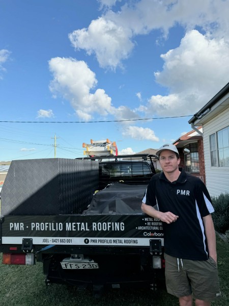 Joel from PMR Profilio metal roofing local Illawarra roofer