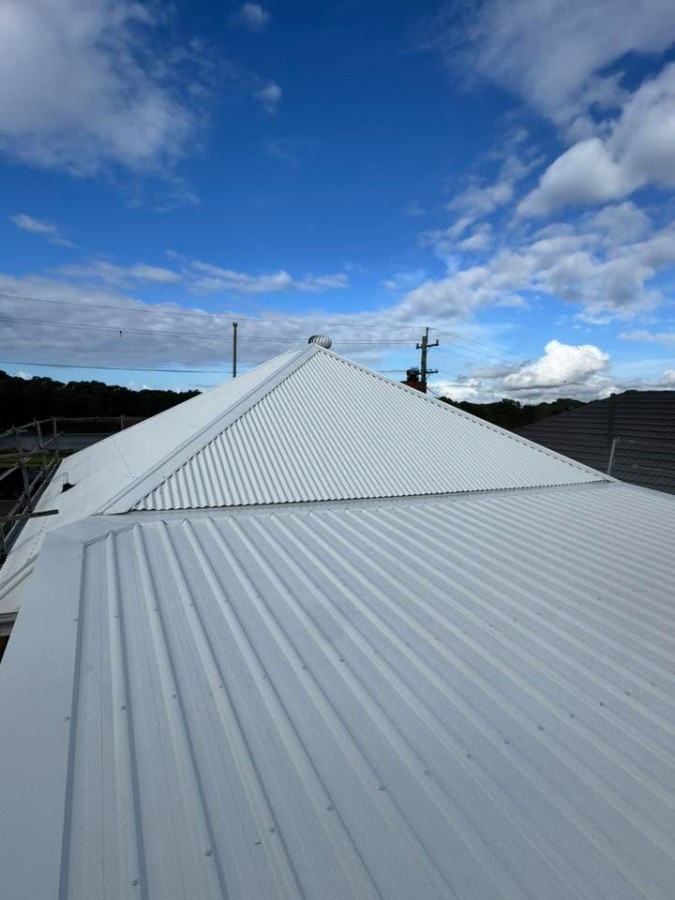 Completed Colorbond roof on renovated Illawarra home extension